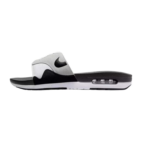 Nike Men's Air Max 1 Slide Size 18 Slippers Sandals Black/Gray/White DH0295-102 - Picture 2 of 11